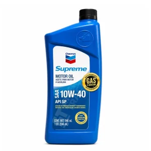 Chevron Supreme 10W-40 API SP 1/4GL Aceite de Motor