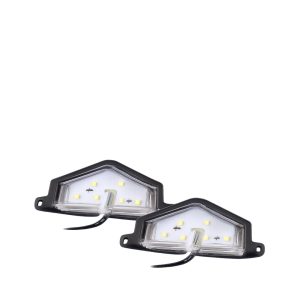 LUZ-PLACA-01 | LUZ PLACA LED 9CM NEGRO 12-24V