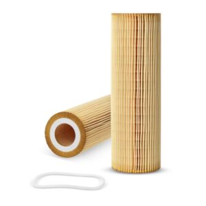 Filtro de aire de papel kraft para maquinaria industrial y vehículos.