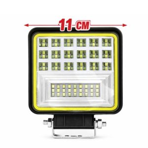 FARO CUADRAD 45LED BLAN C/AUREOL BLANCO 45W 12-24V