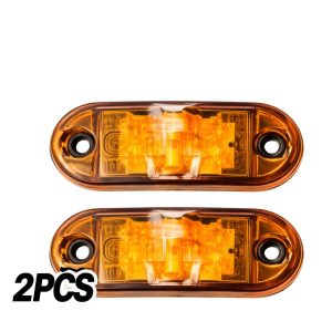 FARO LATERAL CARRETA AMBAR 2 CABLES X 2UND 12-24V