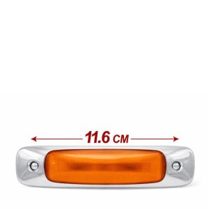 FARO LATERAL CARRETA AMBAR C/FLASH 5 CABLES X UND 12-24V