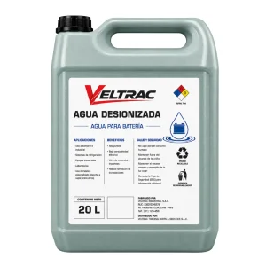 Agua Desionizada Veltrac para Batería 20L